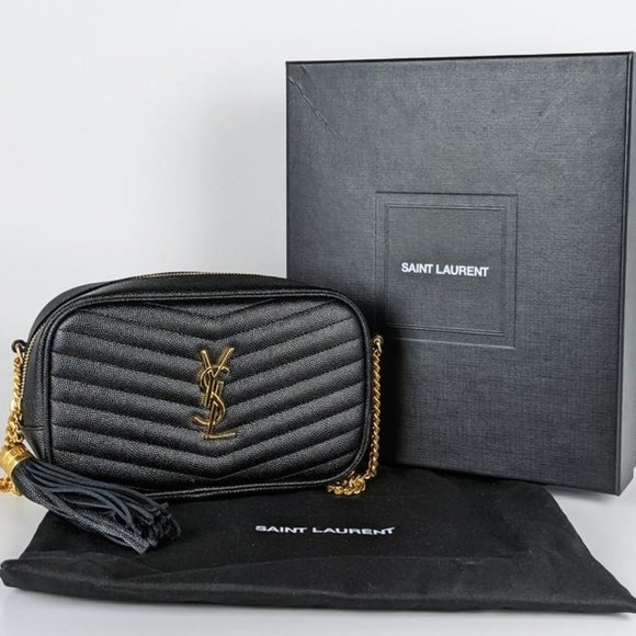 SOLD Saint Laurent Lou Monogram Ysl Camera Black Leather Crossbody Bag - Picture 4 of 7